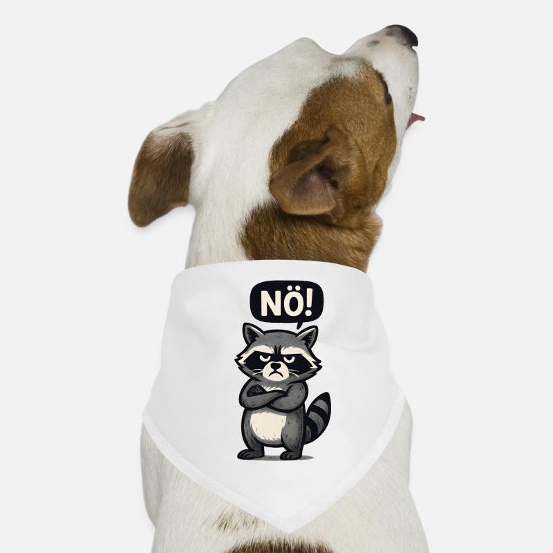 Non, juste pas de raton laveur Bandana pour chien
