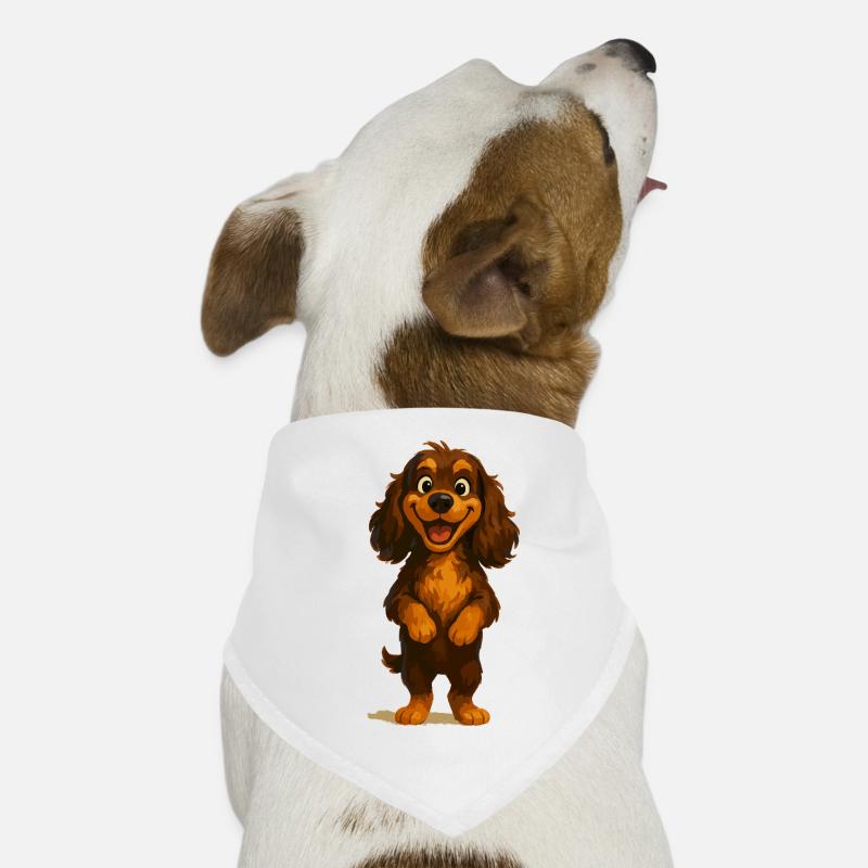 Cocker Spaniel breit grinsend Hunde-Bandana
