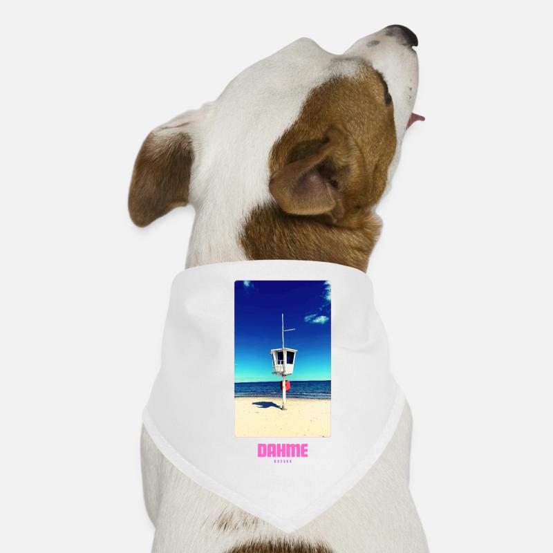 DAHME BEACH - Hunde-Bandana - Weiß