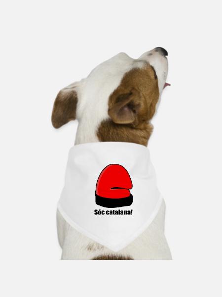 Catalan Soc - Dog Bandana - white - Front