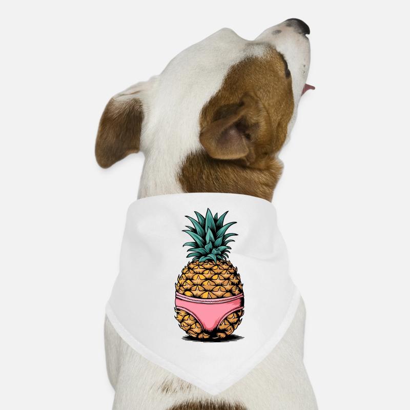 Pineapple in Pink Dog Bandana