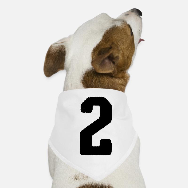 2 Number jersey Dog Bandana