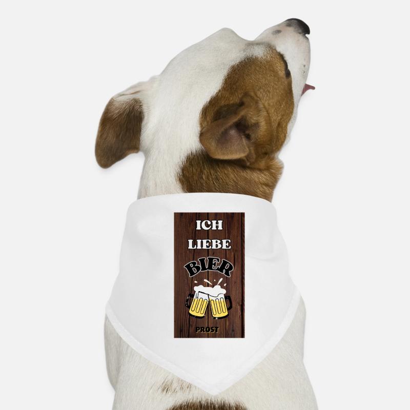 Ich liebe Bier Hunde-Bandana
