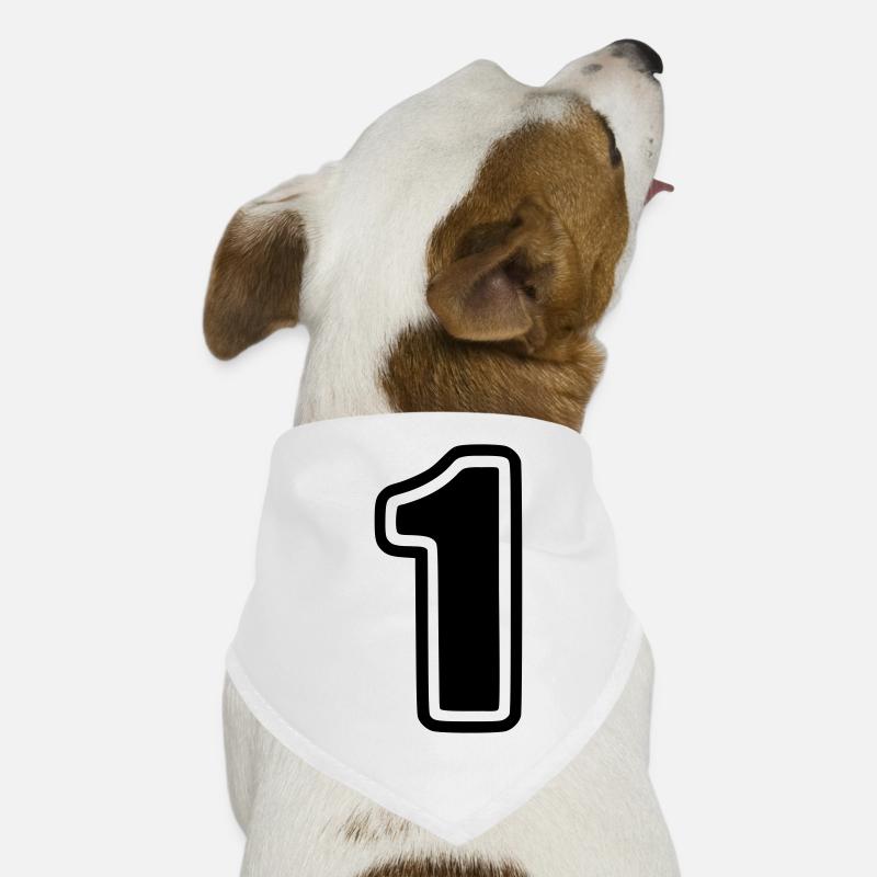 Number One / Nummer 1 / Eins Hunde-Bandana