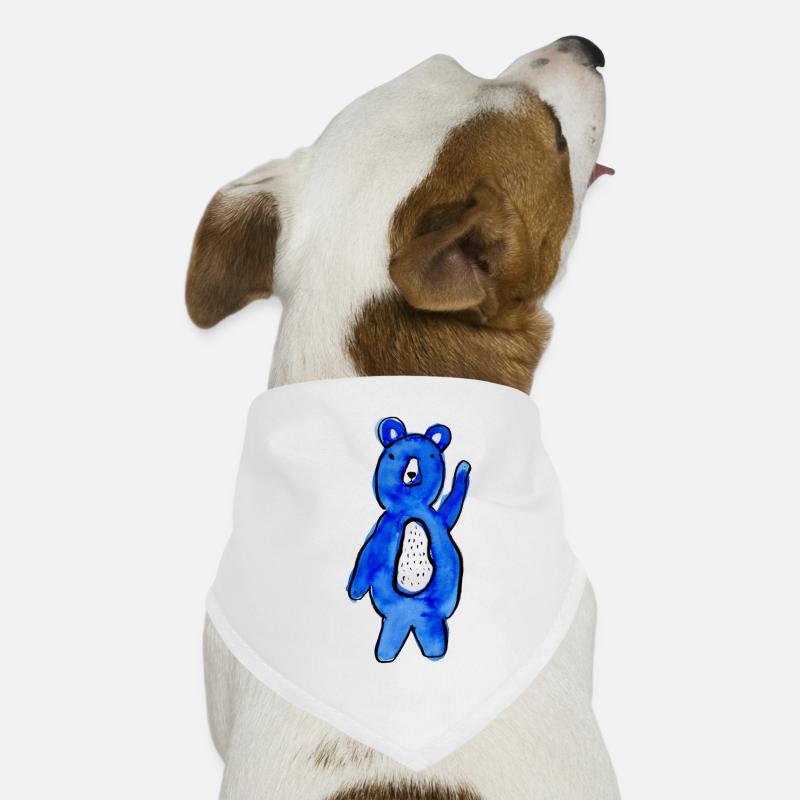 Bleu-ours Bandana pour chien