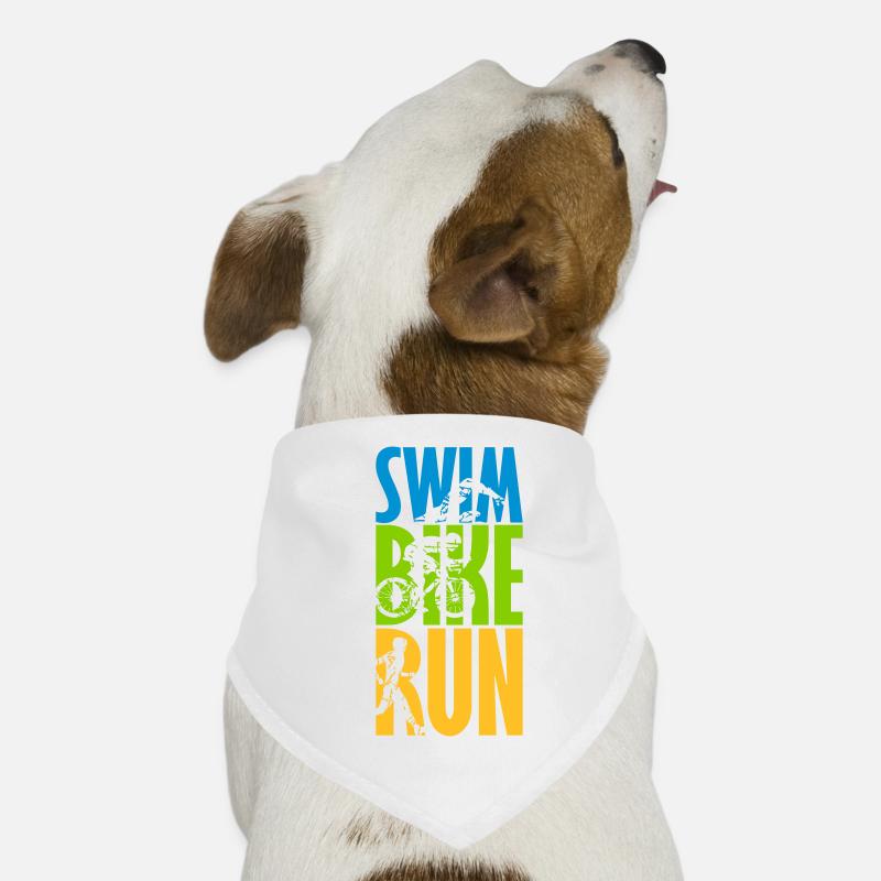 Swim Bike Run Dog Bandana