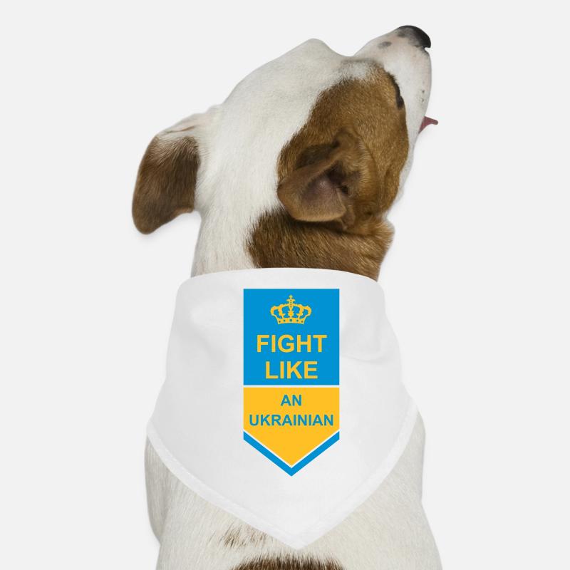 fight like ukrainians quote Dog Bandana