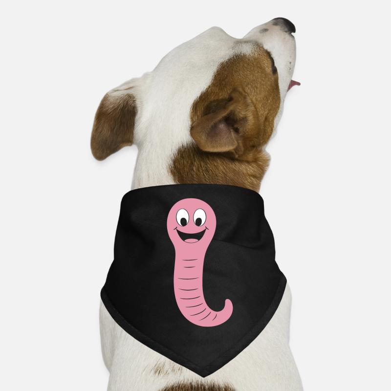 ver de terre Bandana pour chien