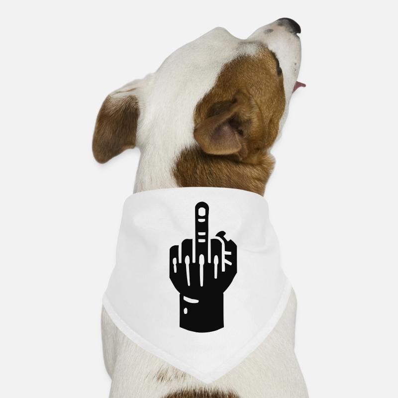 Main du majeur Bandana pour chien