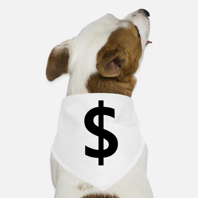 Dollar sign Dog Bandana