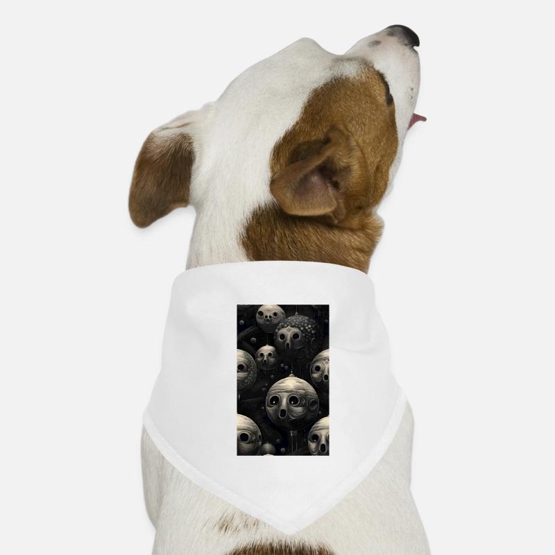 Graue Kugelflächen Hunde-Bandana