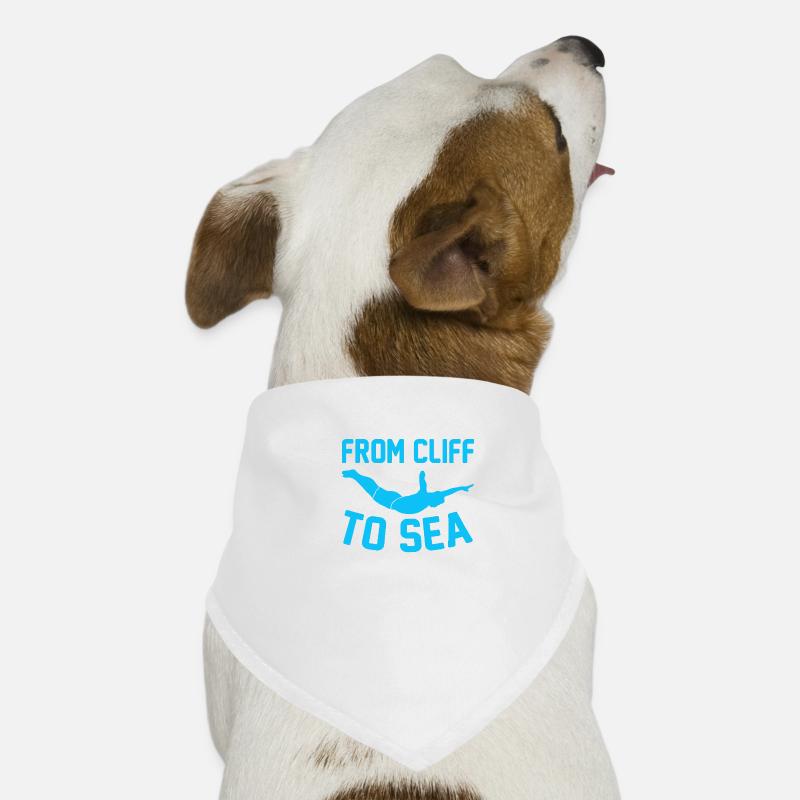 Diver Diving Cliff Diver Dog Bandana
