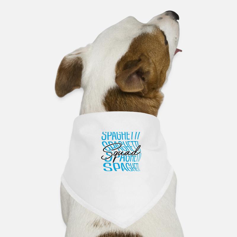 Spaghetti Squad Ironic Saying Pasta Lover Dog Bandana