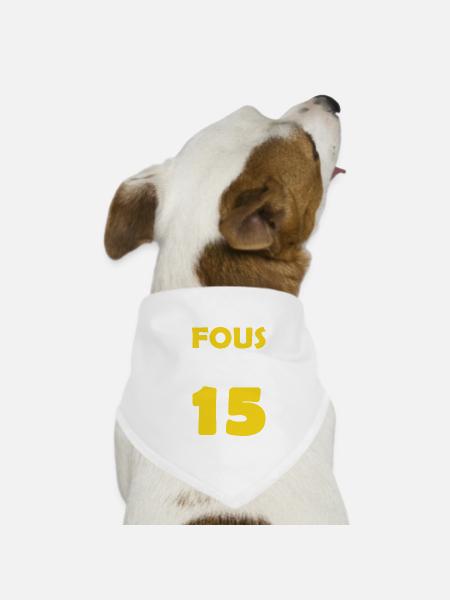 je m'en fous j'ai 15 ans / anniversaire 15 ans - Bandana pour chien - blanc