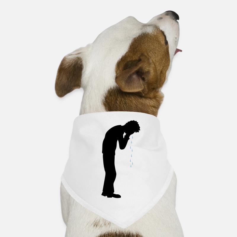 Gouttes hurlantes de dépression Bandana pour chien