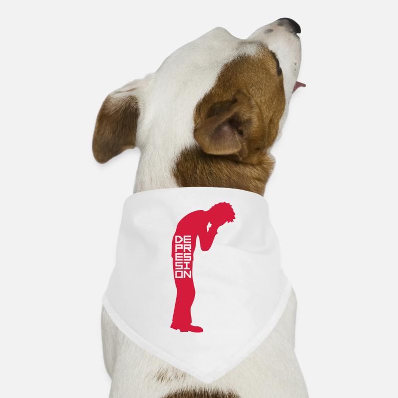Stehend weinen Depression Hunde-Bandana