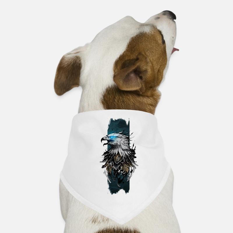 Majestic Eagle: Azure Gaze Dog Bandana