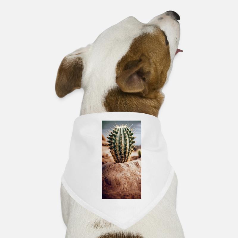 Cactus dans un désert de sable Jeu de mots Bandana pour chien