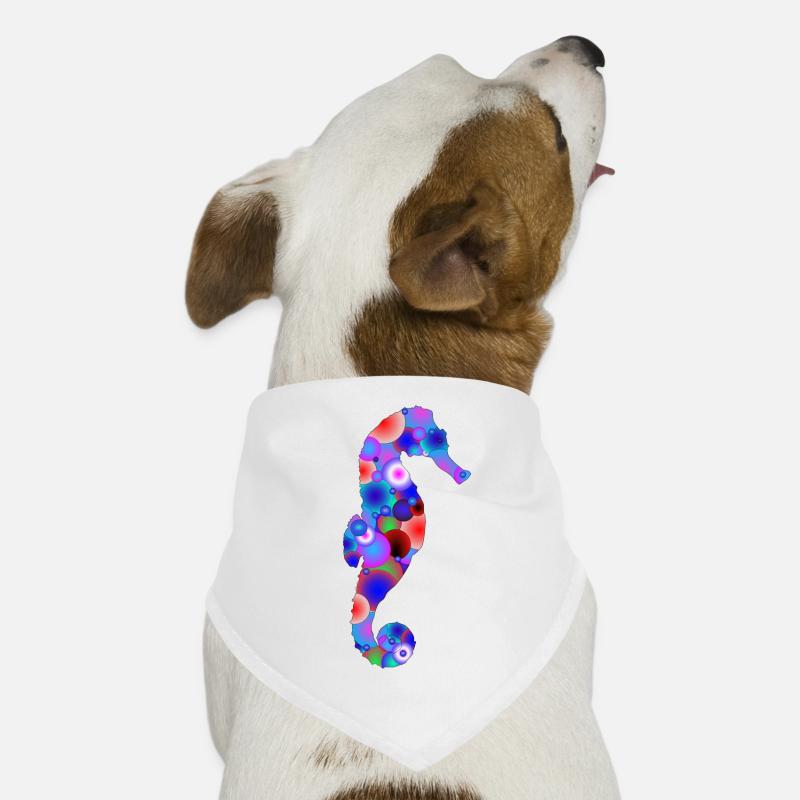 Hippocampe Multicolor Bandana pour chien