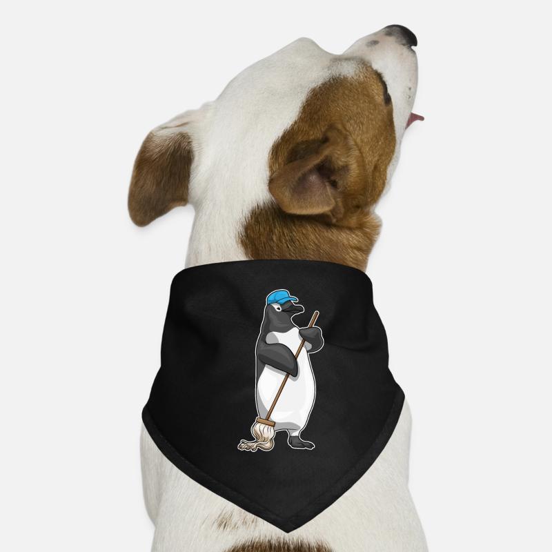 Penguin Cleaner Mop Mob Dog Bandana