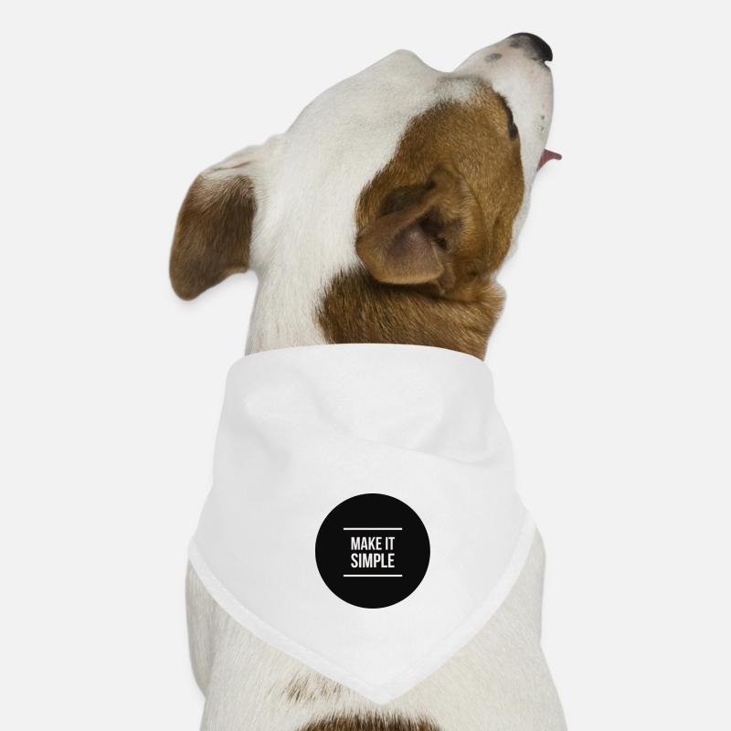 Machen Sie es sich einfach Hunde-Bandana