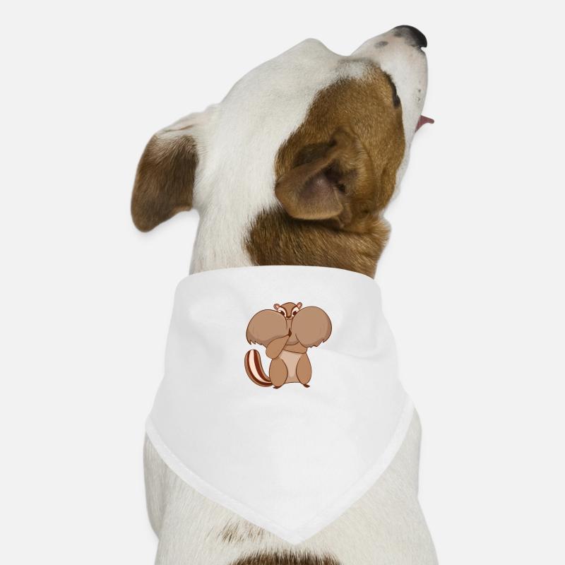 Écureuil rayé à la bouche pleine Bandana pour chien
