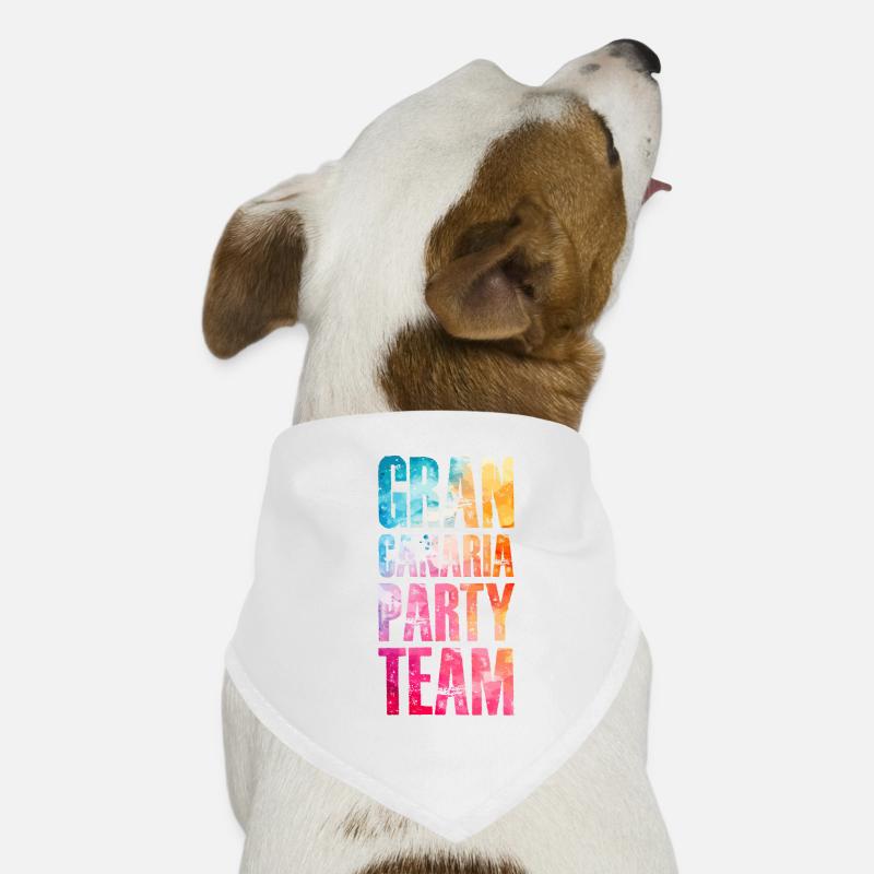 Gran Canaria Party Team Bunt Hunde-Bandana