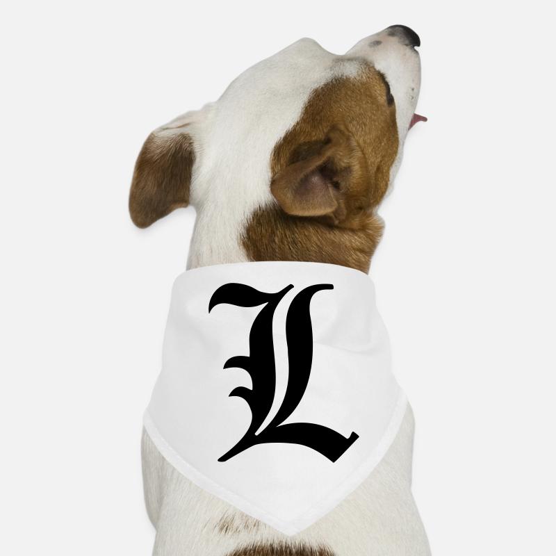 L Death Note Dog Bandana