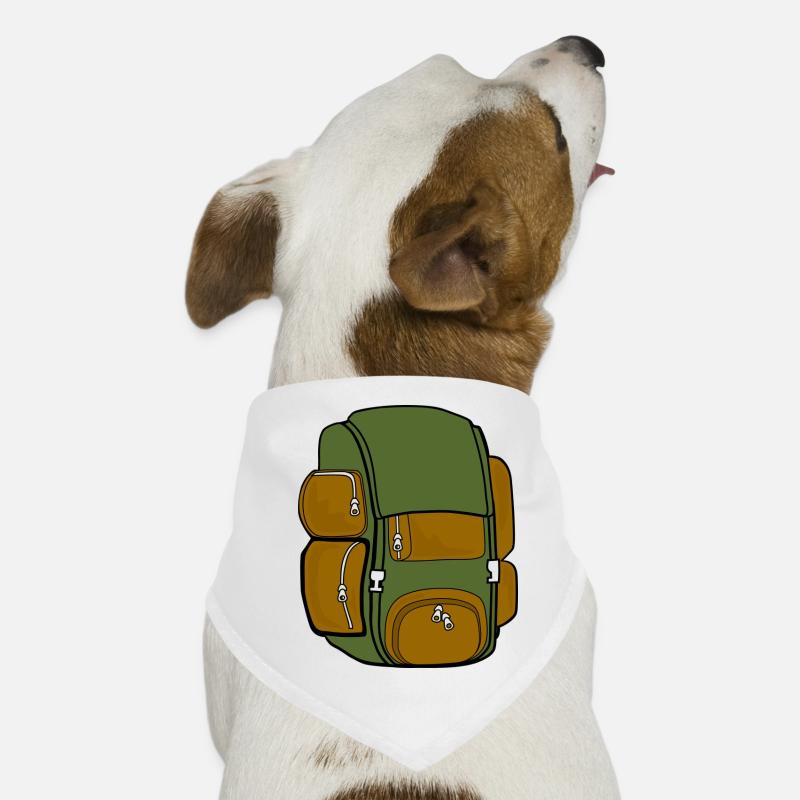 Rucksack - Hunde-Bandana - Weiß