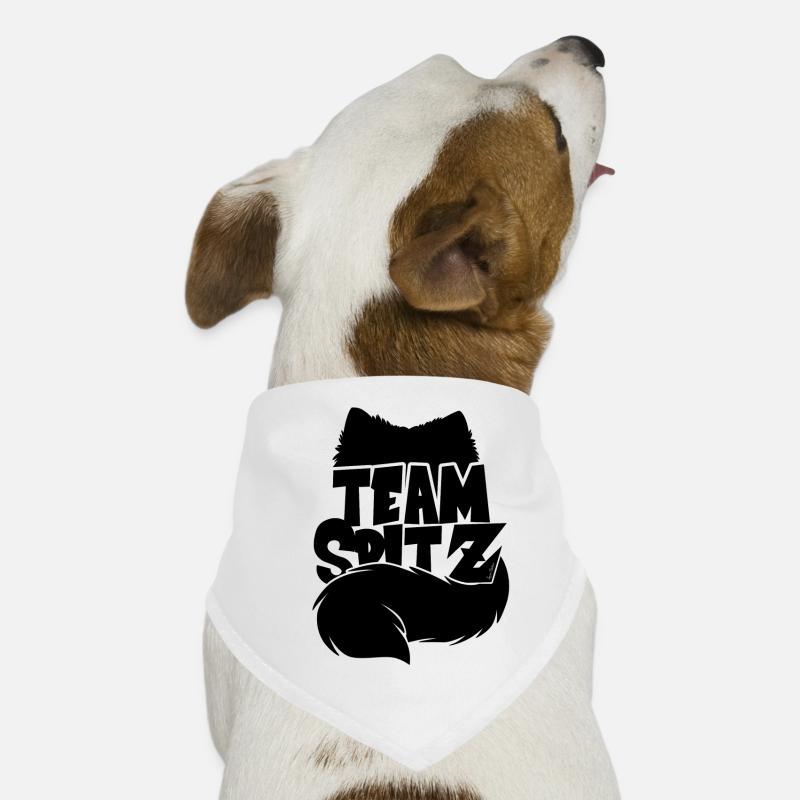 silhouette team Spitz Bandana pour chien