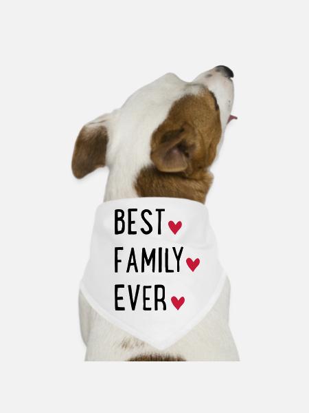 Meilleure famille - Bandana pour chien - blanc