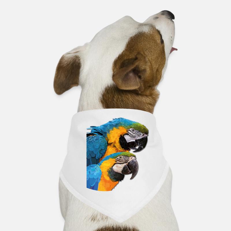 Ara bleu et jaune Bandana pour chien
