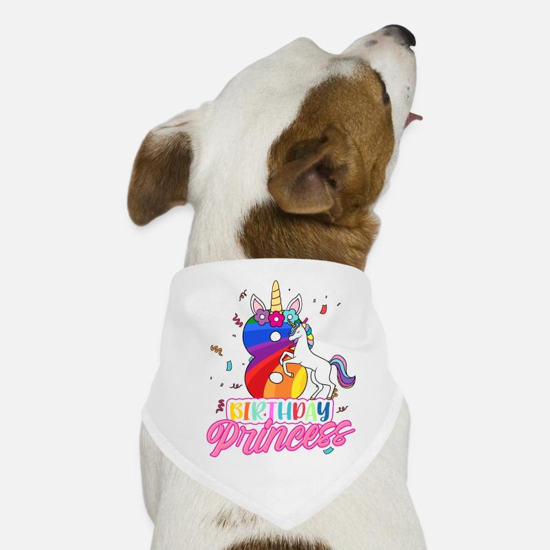 8. Geburtstag Mädchen Hunde-Bandana