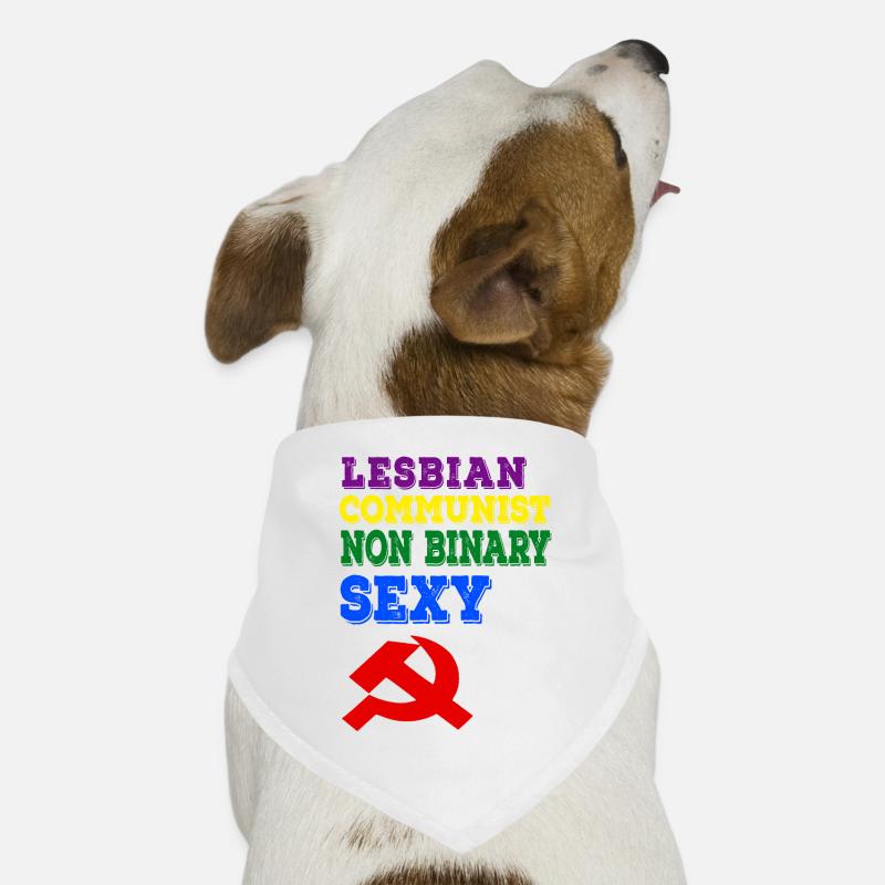 Lesbian communist non binary and sexy Hunde-Bandana