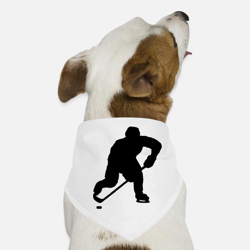 Silhouette de hockey sur glace Bandana pour chien