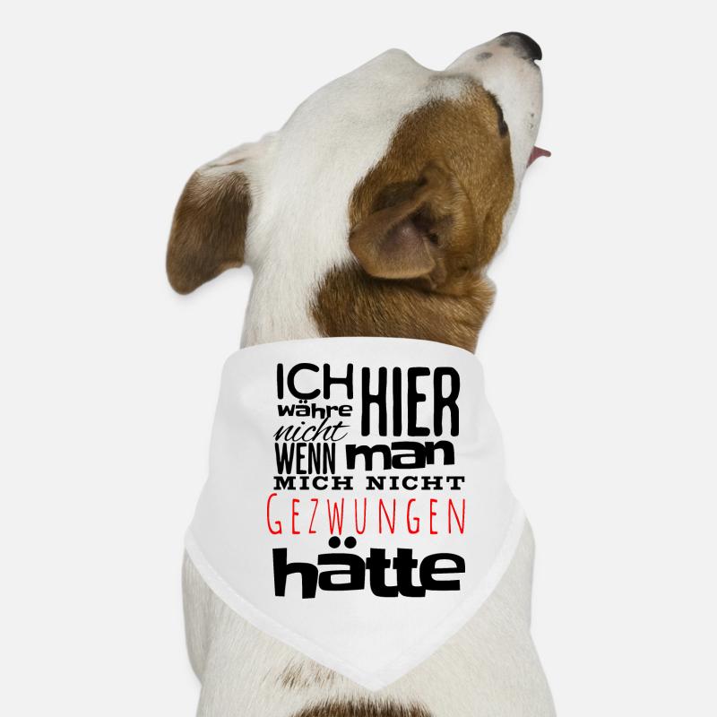 Ich wurde gezwungen hier zu sein Hunde-Bandana