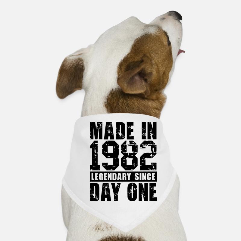 Made in 1982, Legendary Since Day One Dog Bandana