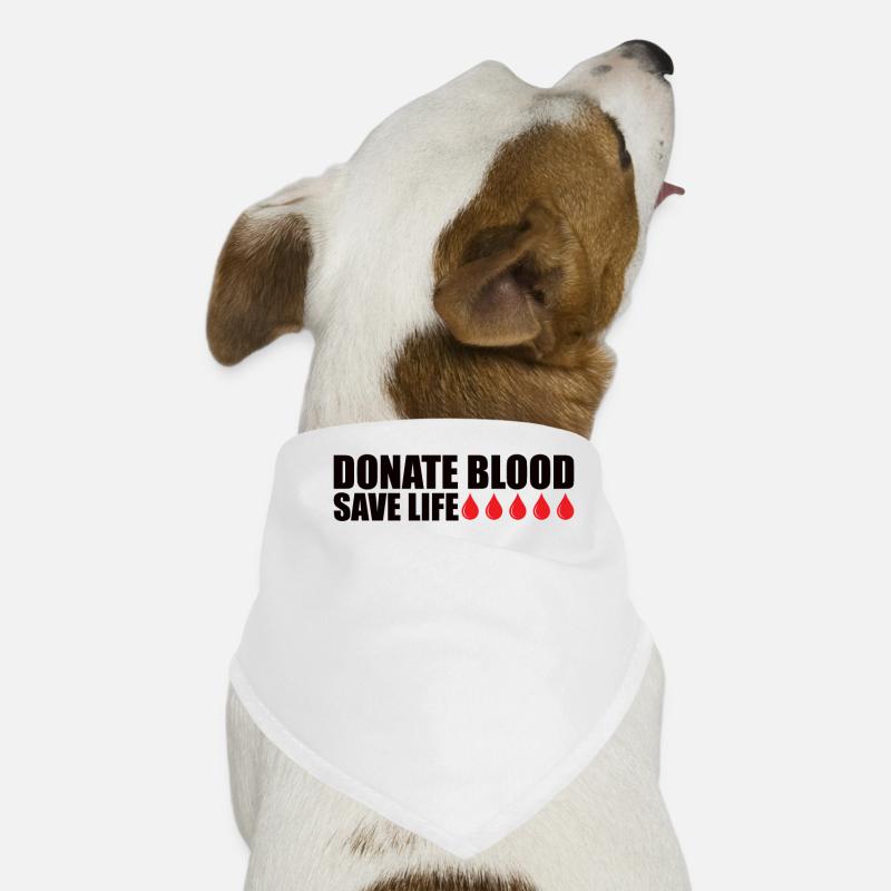 Don de sang Dons de sang Donneurs de sang Bandana pour chien