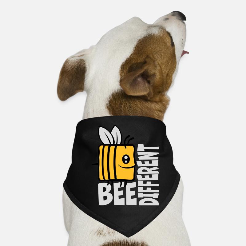 bee different Spruch Zitat Hunde-Bandana