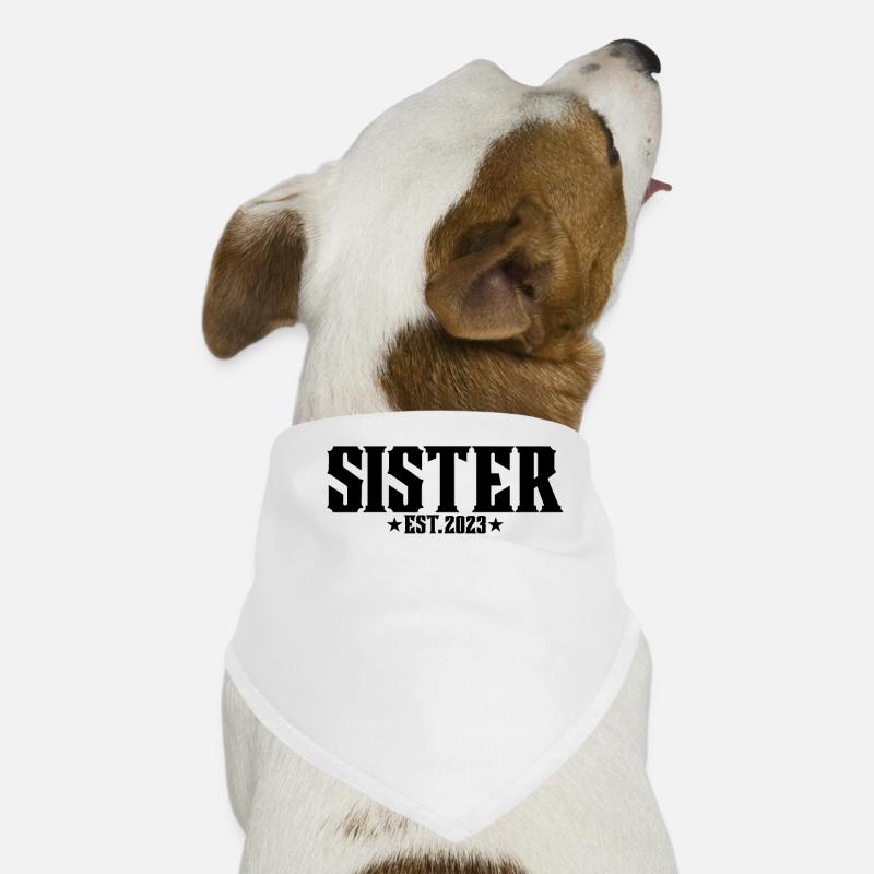 Schwester 2023 Hunde-Bandana
