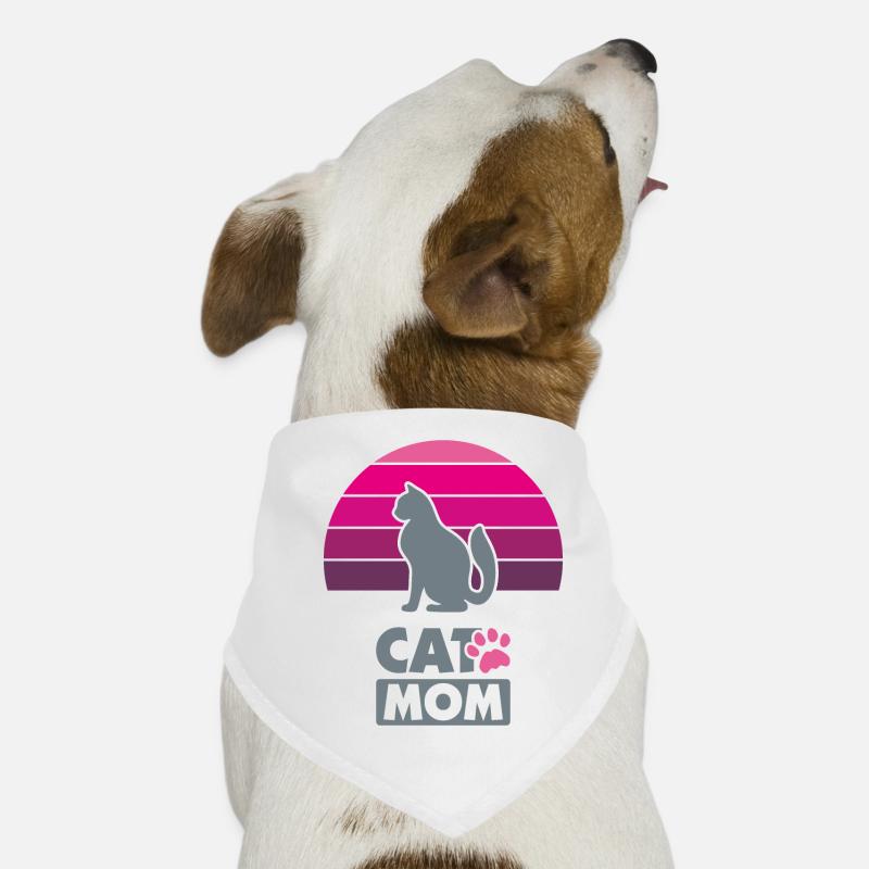 Maman chat Bandana pour chien