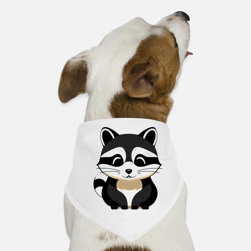 Waschbären süßer Cartoon Waschbär 33 Hunde-Bandana