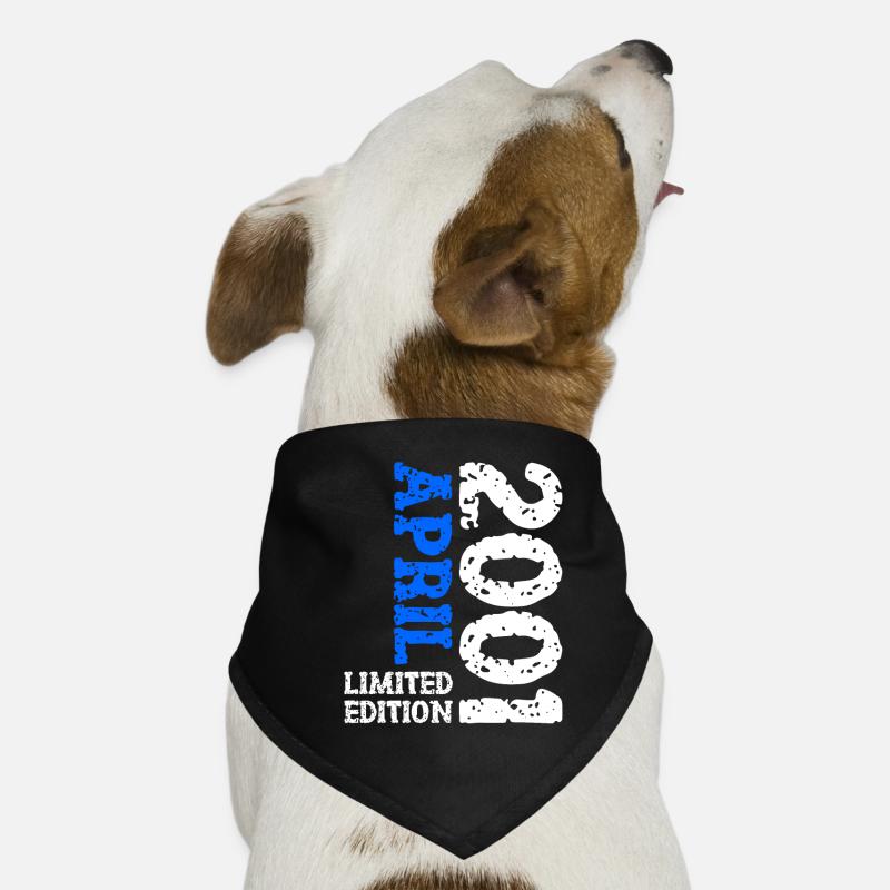 2001 April Limited Edition Geburtstag Geschenk Hunde-Bandana