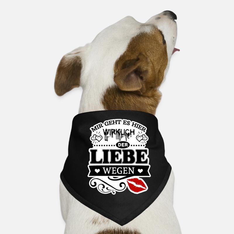 Der Liebe wegen Hunde-Bandana
