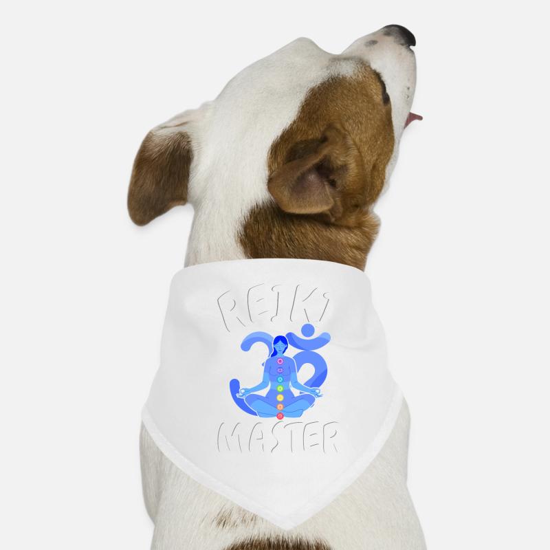 Reiki Master - Hunde-Bandana - Weiß