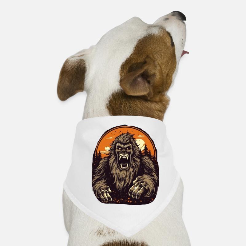 Sasquatch Folklore Cadeau Creepy Bigfoot Bandana pour chien