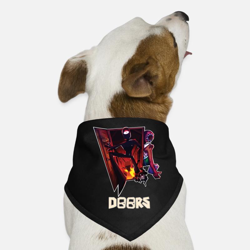 Doors Roblox - Jeu d’horreur à cache-cache Bandana pour chien