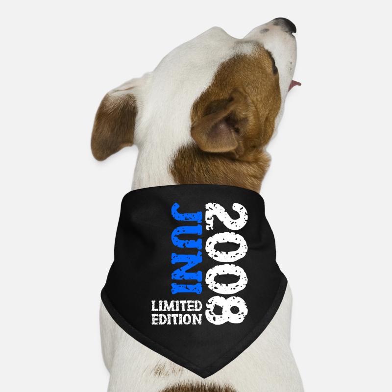 2008 Juni Limited Edition Geburtstag Geschenk Hunde-Bandana