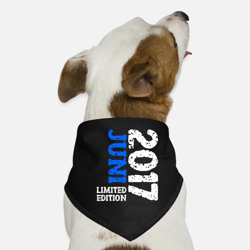 2017 Juni Limited Edition Geburtstag Geschenk Hunde-Bandana