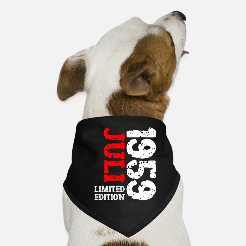 1959 Juli Limited Edition Geburtstag Geschenk Hunde-Bandana
